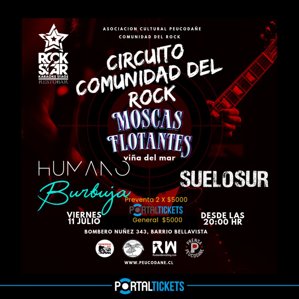 Flyer Evento CIRCUITO COMUNIDAD DEL ROCK EN ROCKSTAR