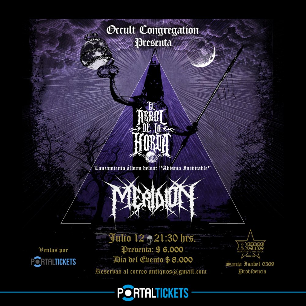 Flyer OCCULT CONGREGATION EN BAR DE RENÉ