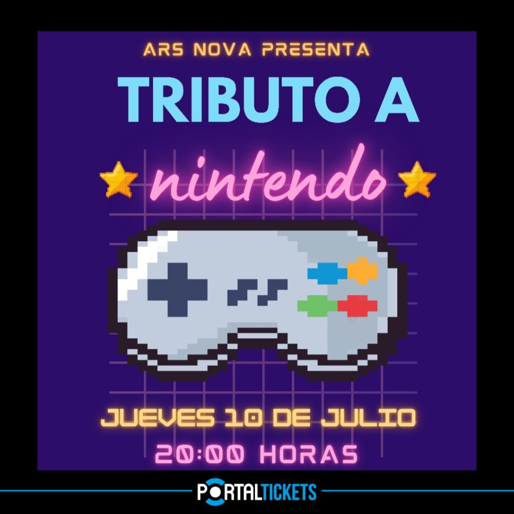 Flyer Evento TRIBUTO A NINTENDO EN LUDUM BAR