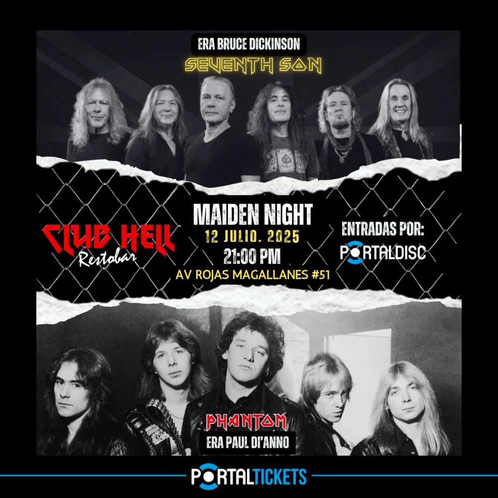 Flyer MAIDEN NIGHT EN CLUB HELL