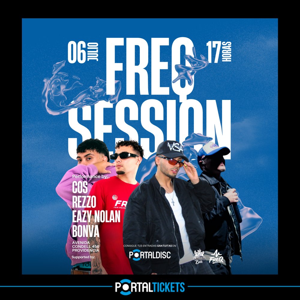 Flyer Evento FREQ SESSION #1 EN BAR LUDUM: REZZO + COS + EAZY NOLAN