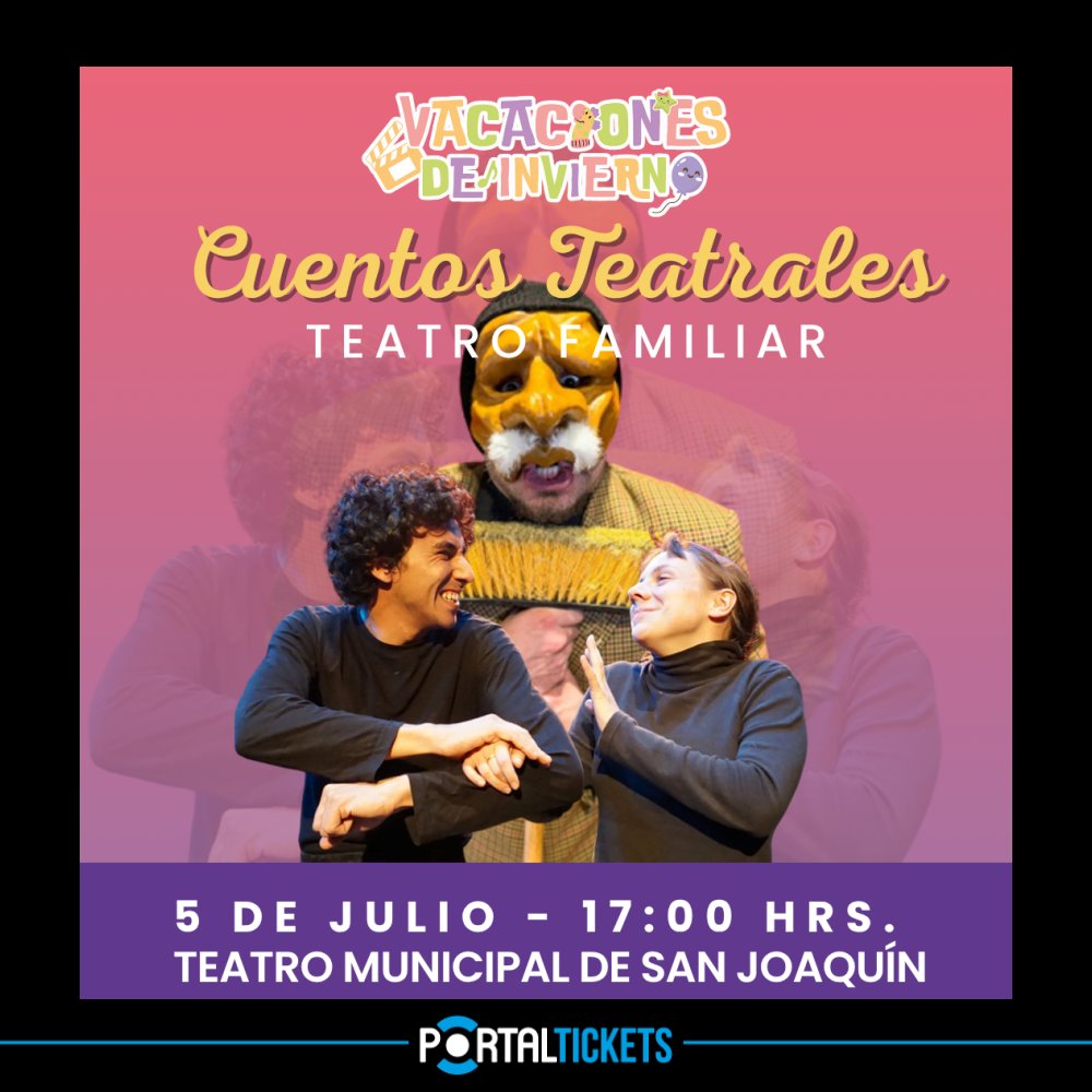 Flyer Evento CUENTOS TEATRALES EN SAN JOAQUÍN