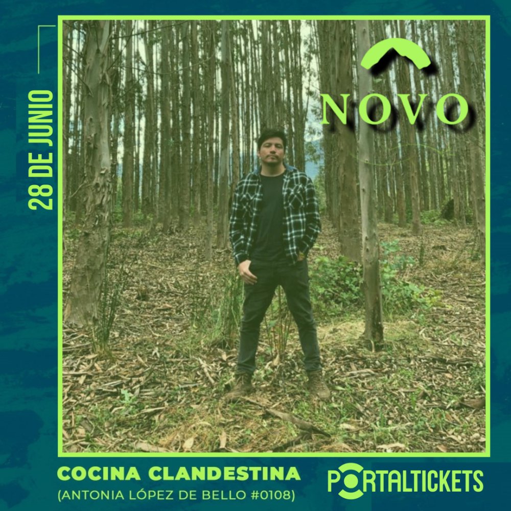 Flyer NOVO ⚡ EN VIVO EN COCINA CLANDESTINA