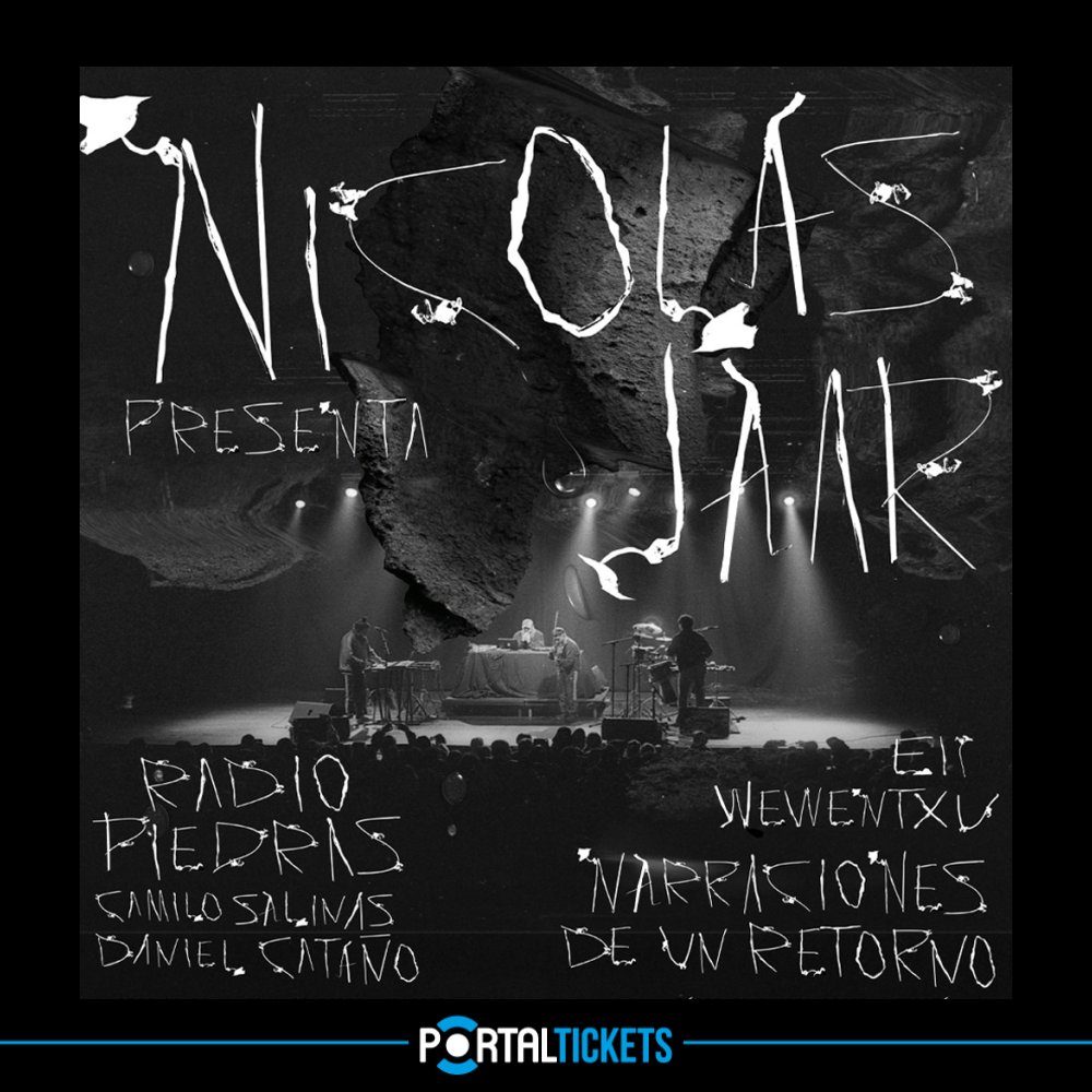 Flyer NICOLÁS JAAR EN EL MUSEO FERROVIARIO PABLO NERUDA DE TEMUCO