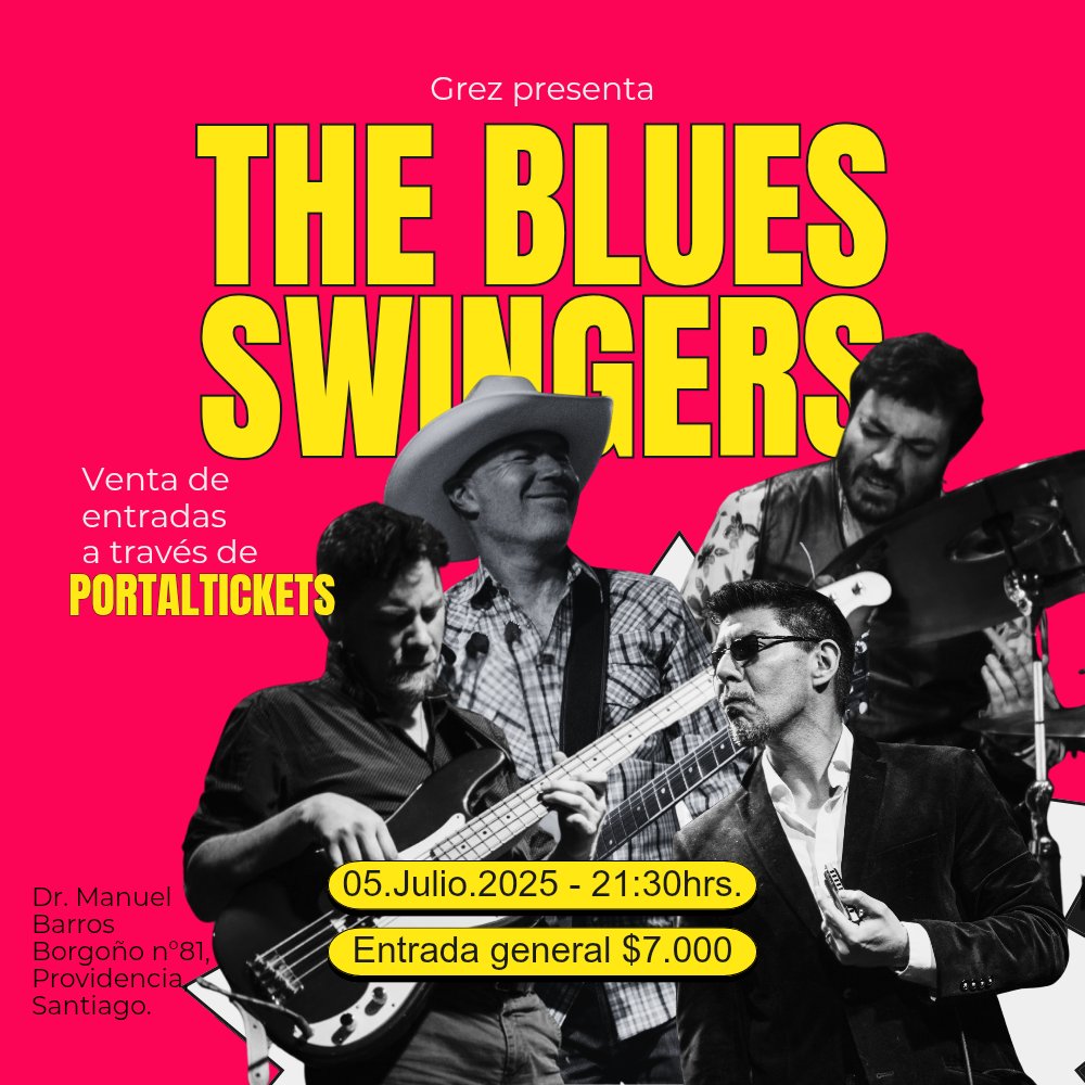Flyer Evento THE BLUES SWINGERS EN BAR GREZ