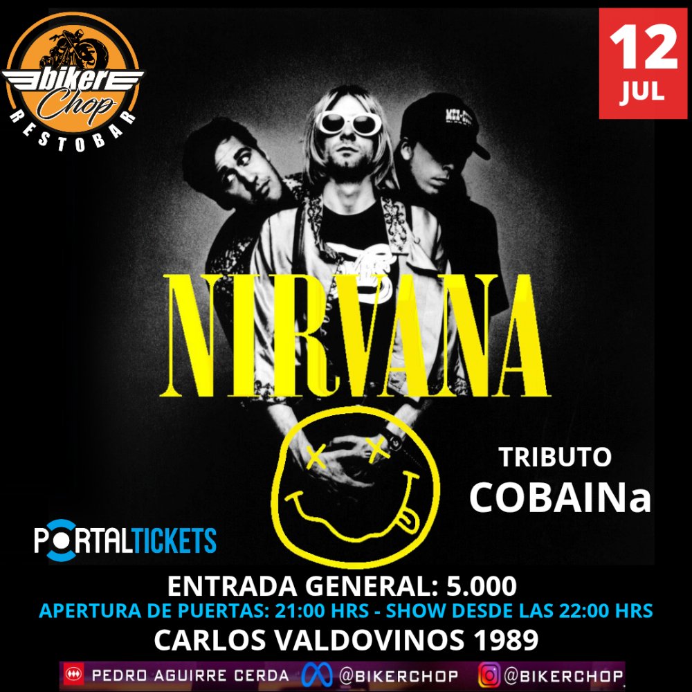 Flyer TRIBUTO A NIRVANA EN BIKER CHOP
