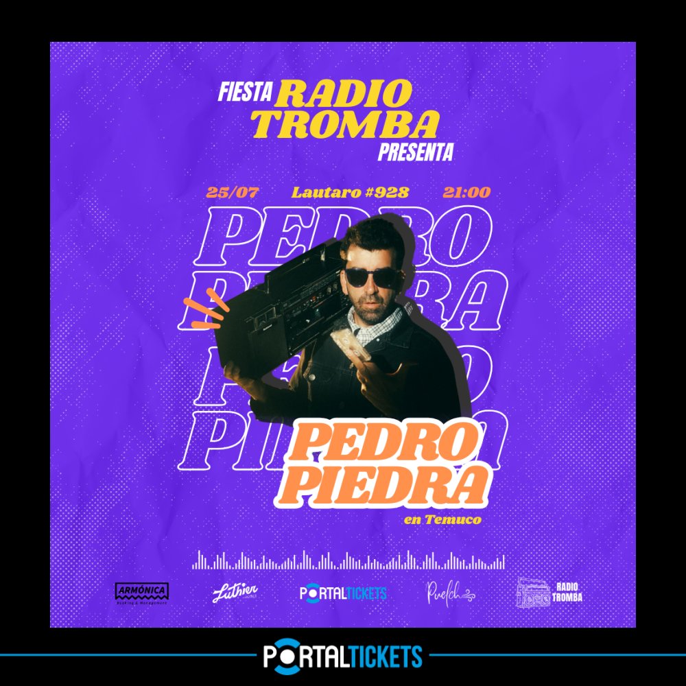 Flyer PEDRO PIEDRA EN TEMUCO