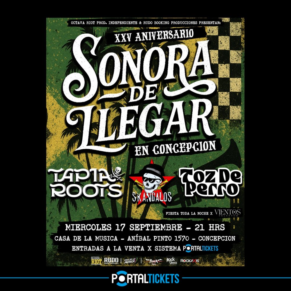Flyer SONORA DE LLEGAR EN CONCEPCIÓN - CASA DE LA MÚSICA
