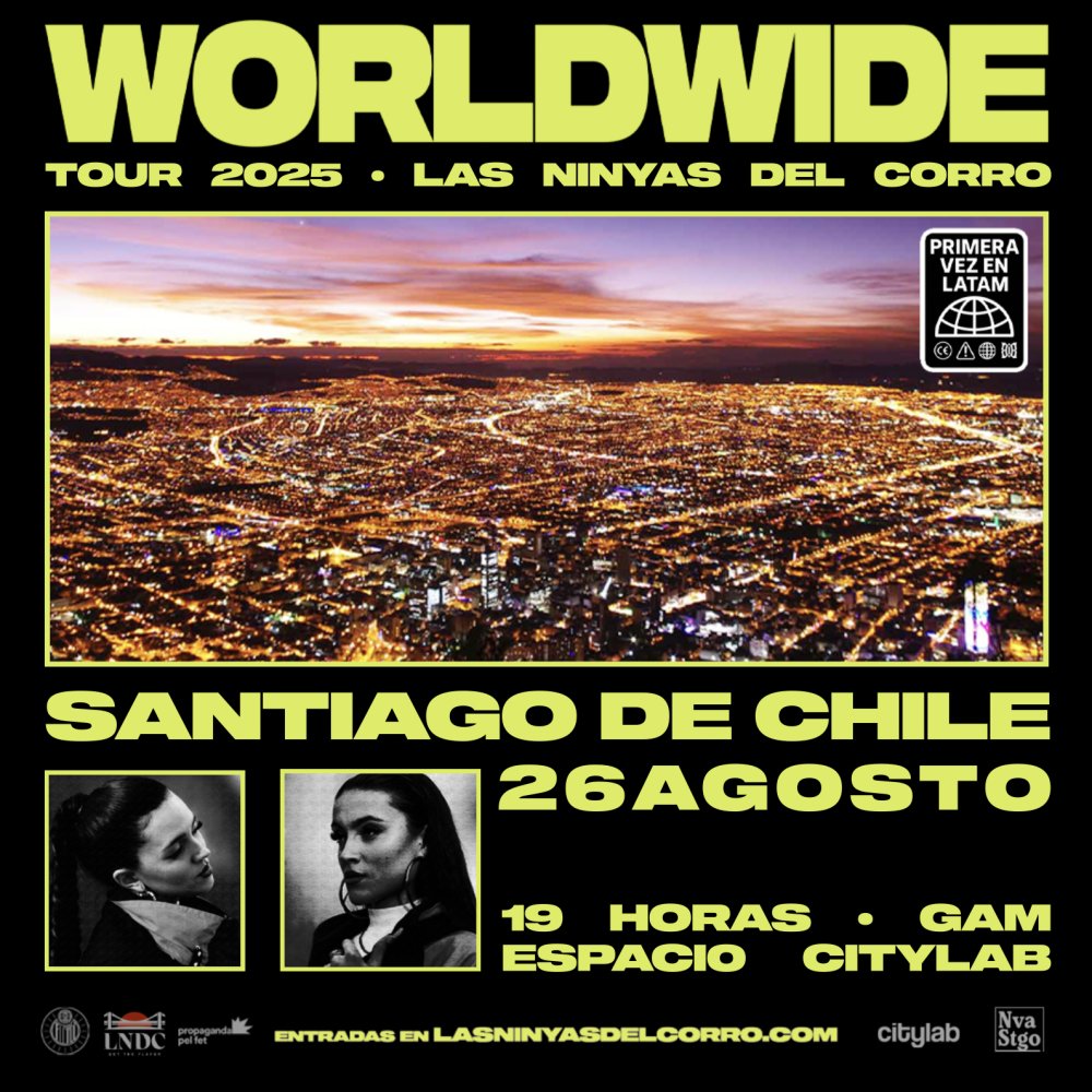 Flyer WORLDWIDE TOUR: LAS NINYAS DEL CORRO EN CITYLAB, GAM