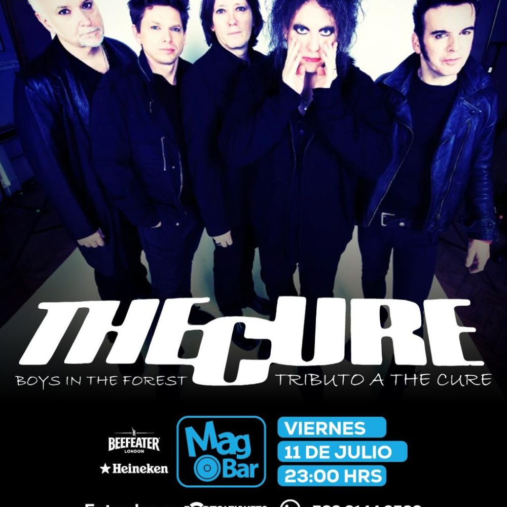 Flyer Evento TRIBUTO THE CURE EN MAGBAR, CHILLÁN