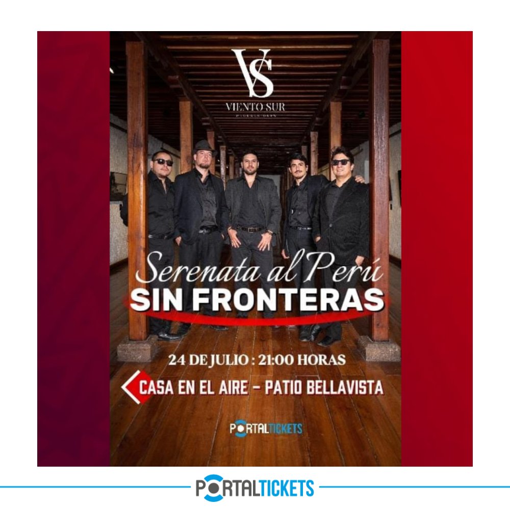 Flyer SERENATA AL PERÚ EN LA CASA EN EL AIRE