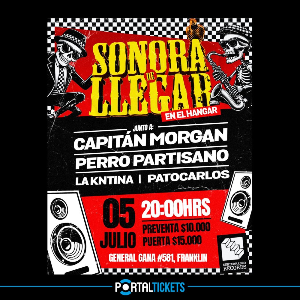 Flyer Evento SONORA DE LLEGAR EN EL HANGAR