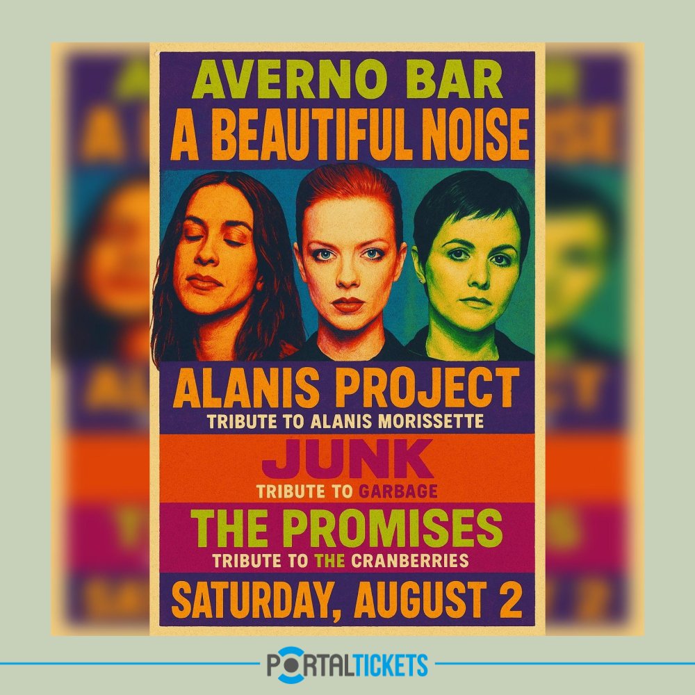 Flyer A BEAUTIFUL NOISE - EL AVERNO, CONCEPCIÓN