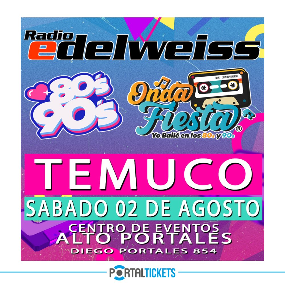Flyer ONDA FIESTA DE RADIO EDELWEISS, TEMUCO