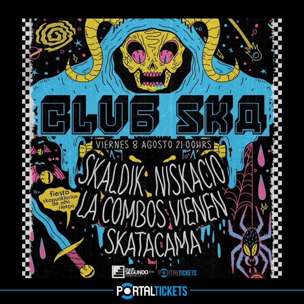 Flyer CLUB SKA EN CLUB SEGUNDO PISO, VALPARAÍSO