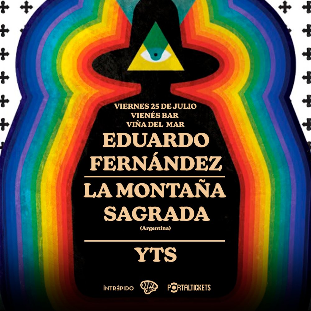Flyer LA MONTAÑA SAGRADA + YTS + EDUARDO FERNANDEZ EN BAR VIENÉS