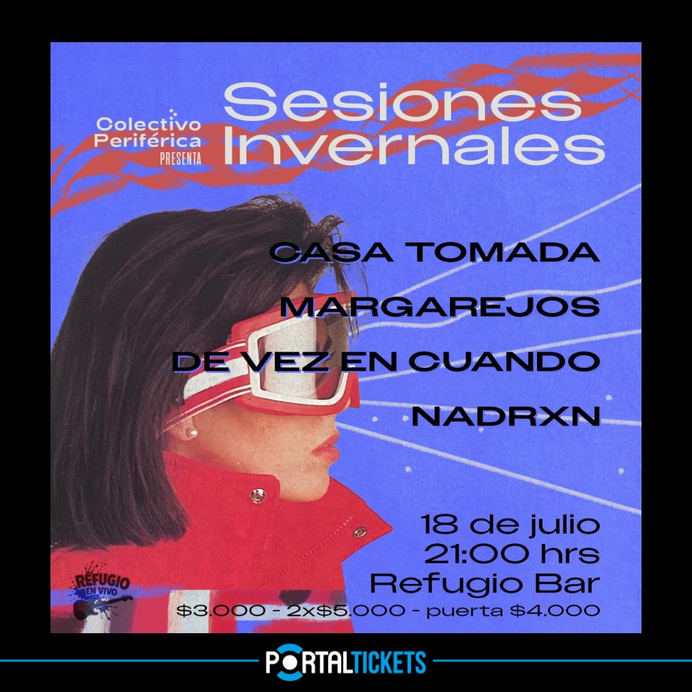 Flyer SESIONES INVERNALES I EN REFUGIO BAR, CONCEPCIÓN