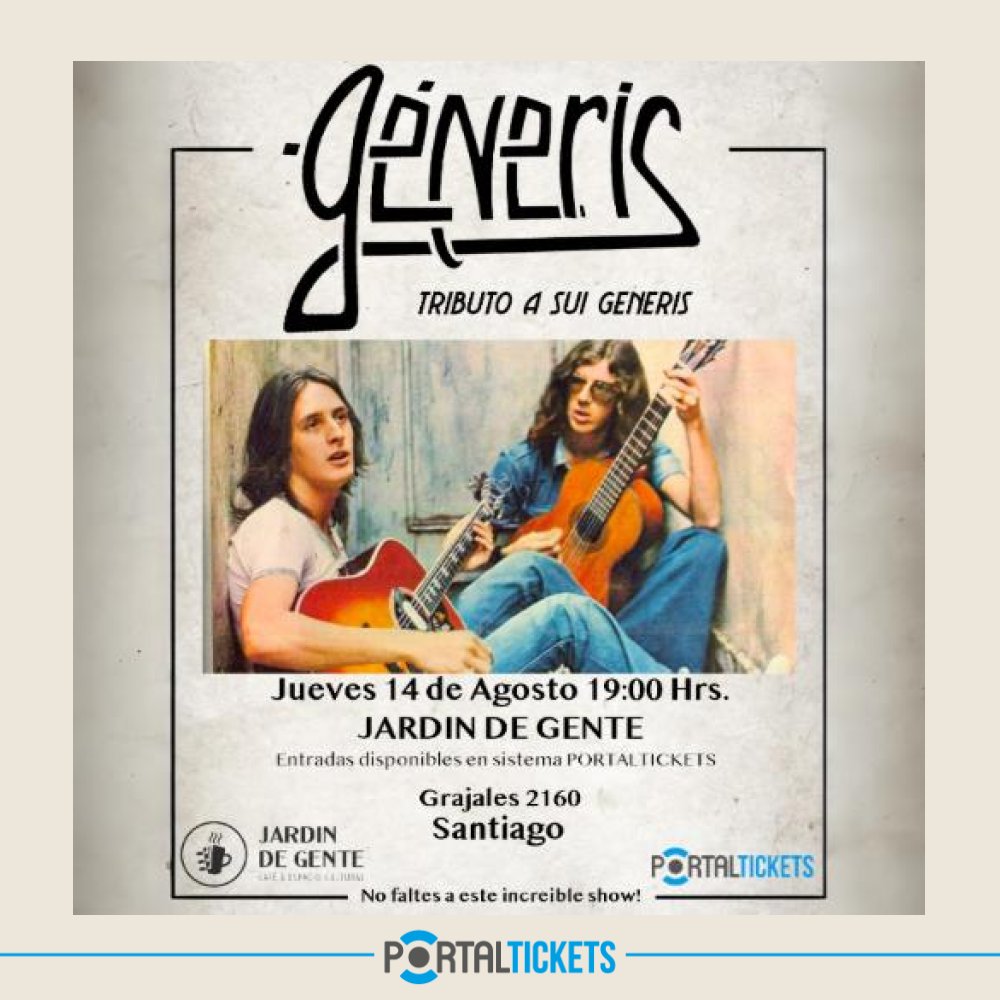 Flyer GÉNERIS EN JARDÍN DE GENTE