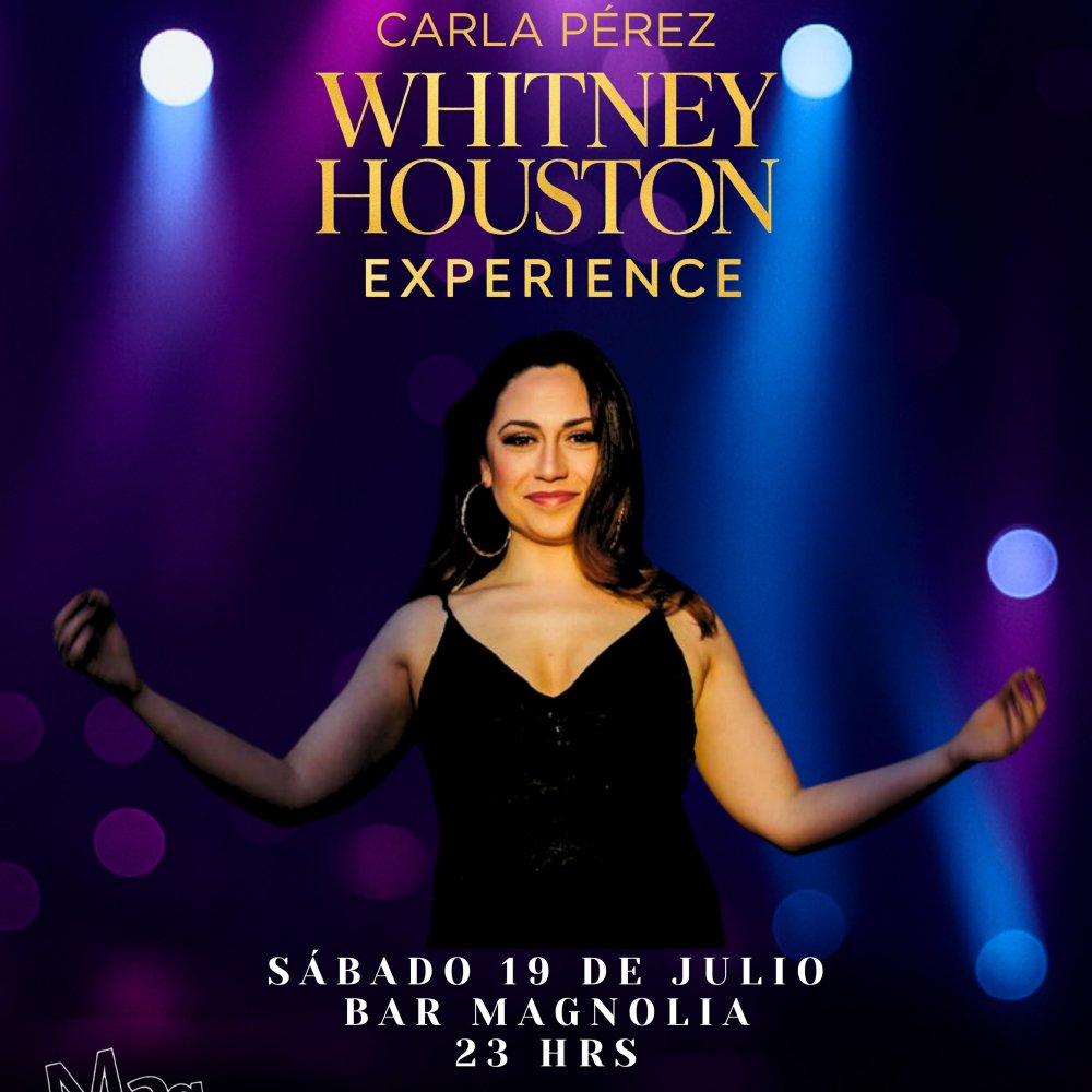 Flyer TRIBUTO WHITHNEY HOUSTON EN MAG BAR, CHILLÁN