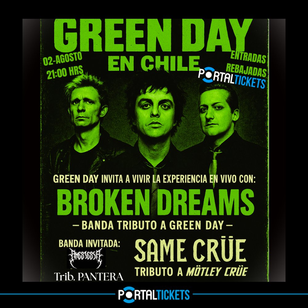 Flyer Evento LA PREVIA DE GREEN DAY 90S BAR, TEMUCO
