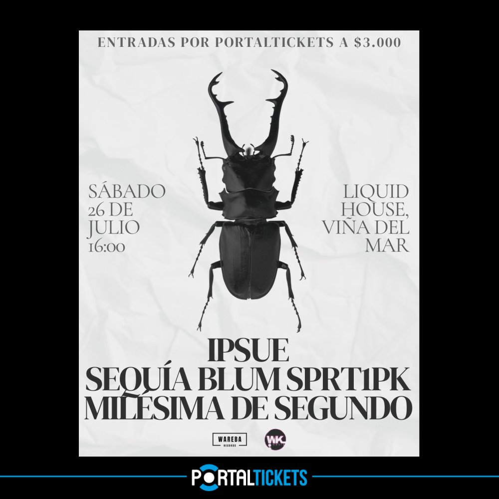 Flyer VIÑA CORE EN LIQUID HOUSE, VIÑA DEL MAR