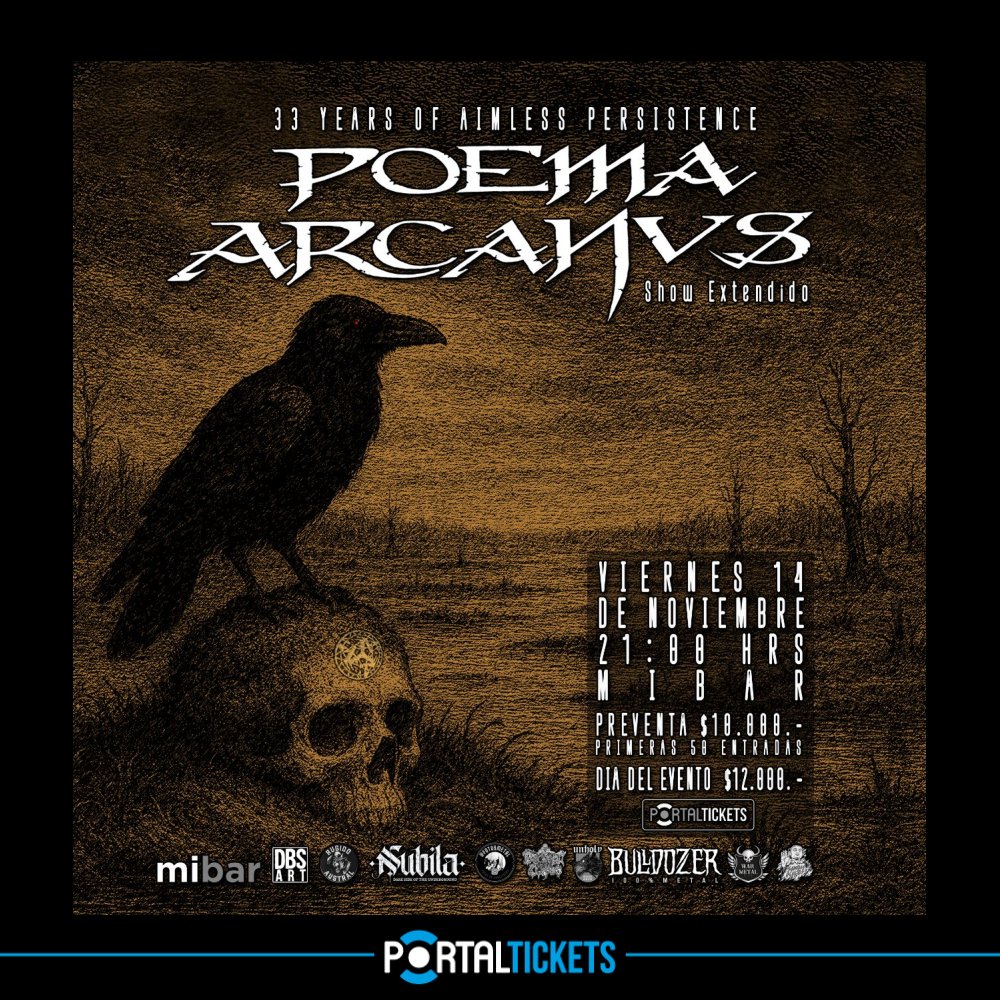 Flyer Evento 33 YEARS OF AIMLESS PERSISTENCE EN MIBAR