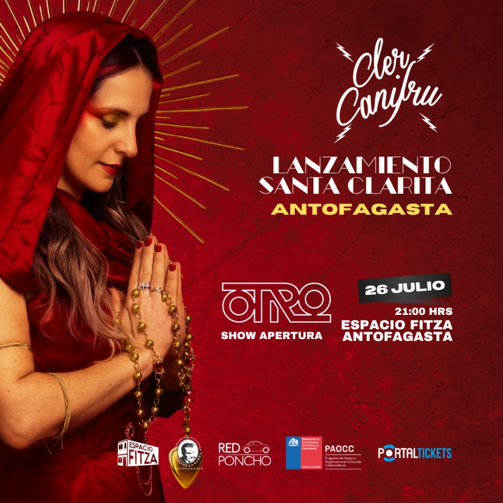 Flyer CLER CANIFRÚ EN VIVO EN ANTOFAGASTA