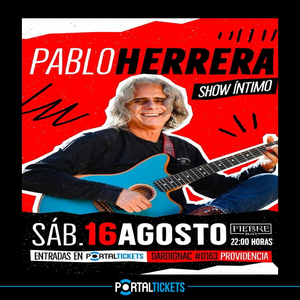 Flyer PABLO HERRERA ÍNTIMO EN FIEBRE BAR