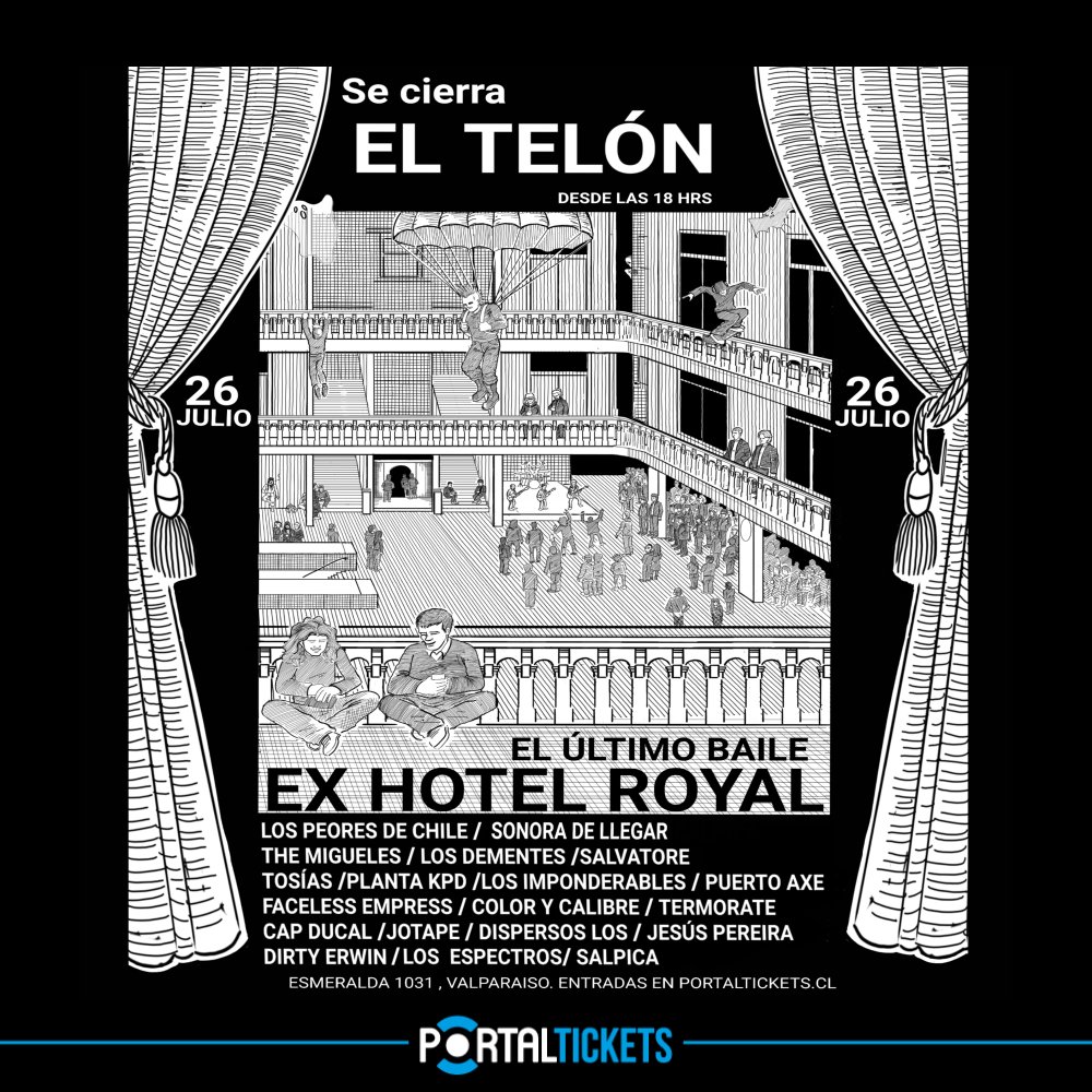 Flyer EX HOTEL ROYAL: SE CIERRA EL TELÓN, EL ÚLTIMO BAILE