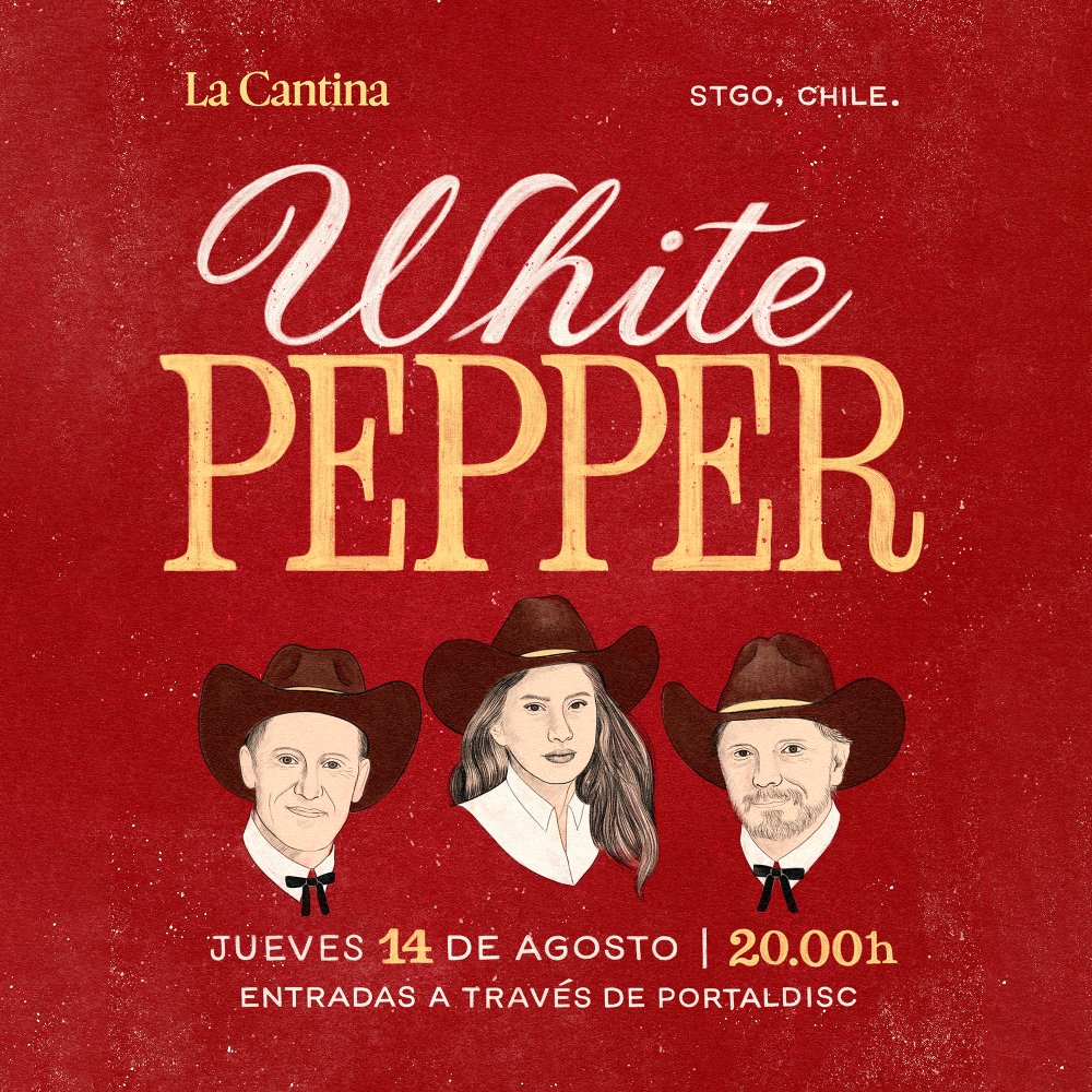 Flyer WHITE PEPPER EN LA CANTINA