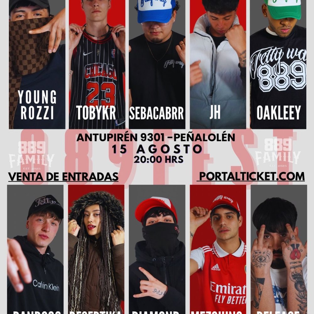 Flyer KAHUIN PRESENTA: 889 FEST X 889 FAMILY