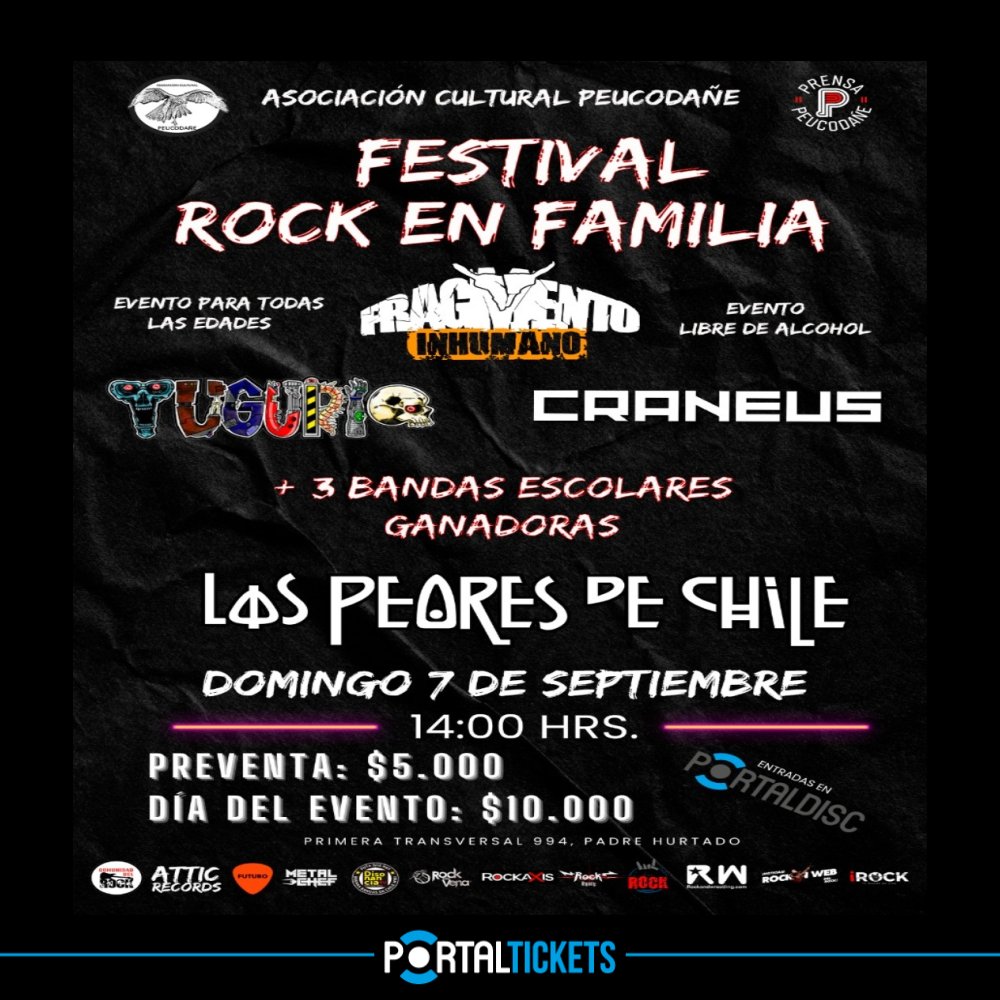 Flyer FESTIVAL ROCK EN FAMILIA