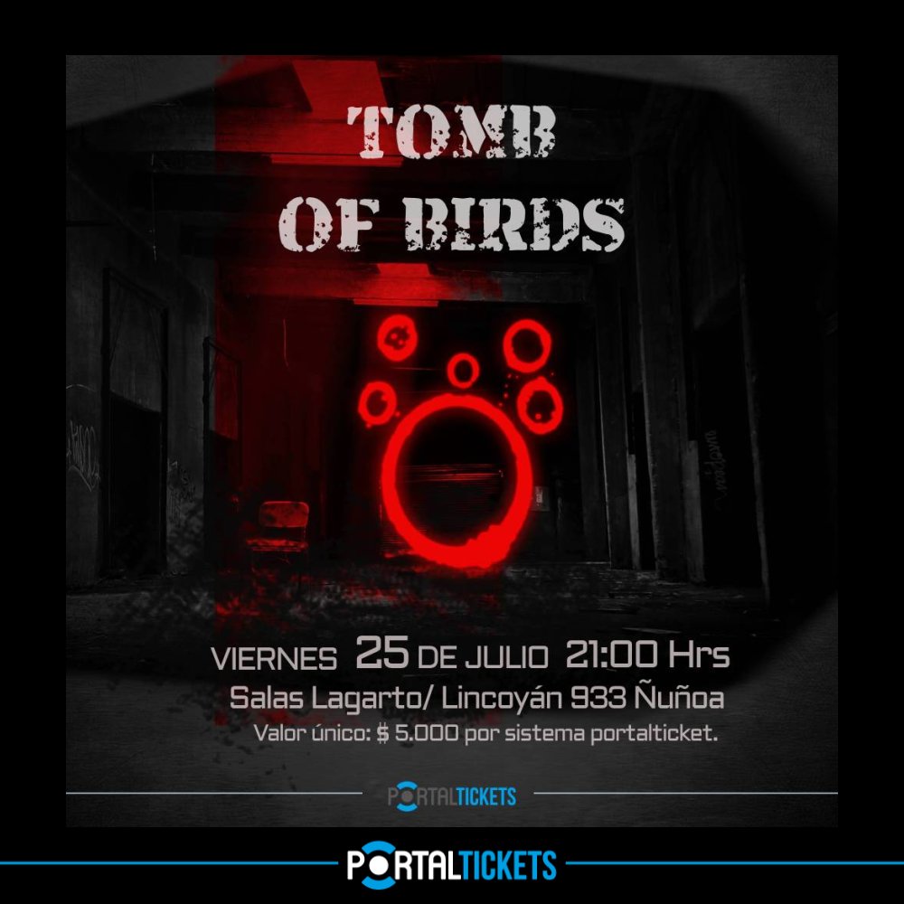 Flyer TOB EN VIVO EN LAGARTO MÚSICA
