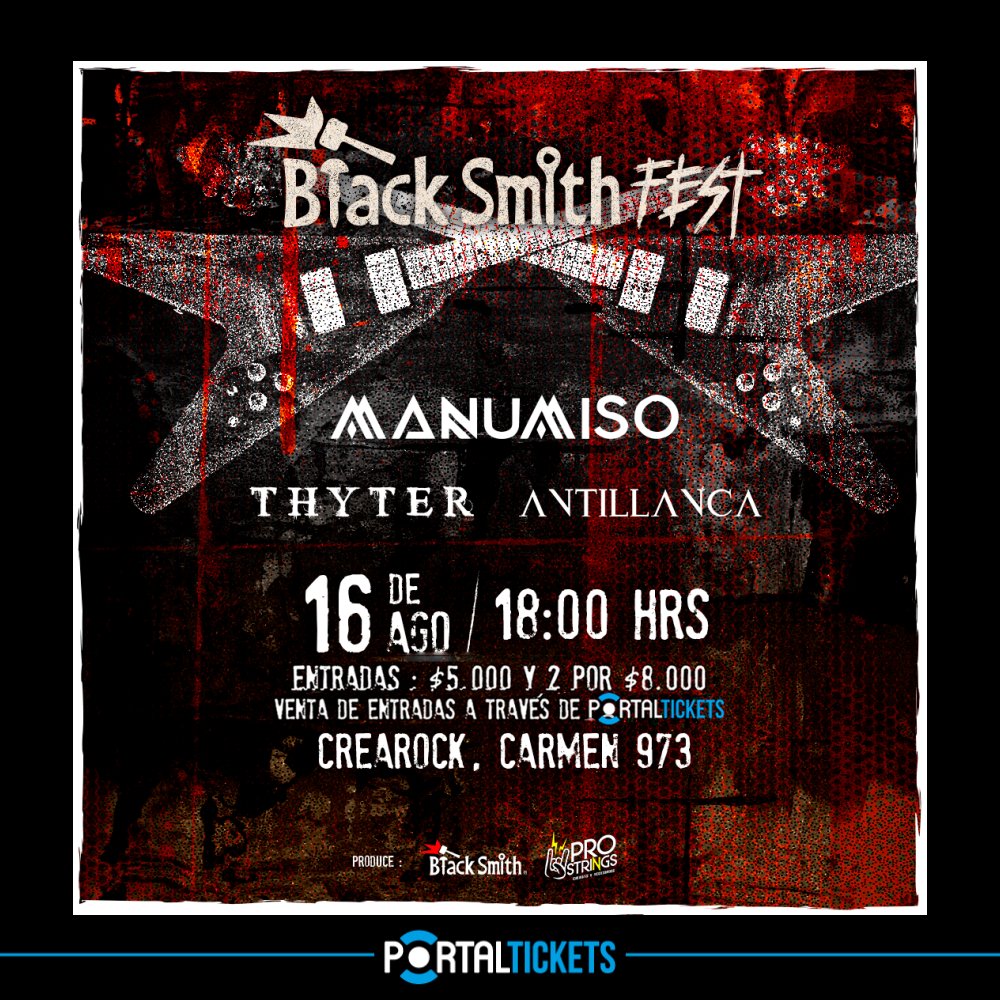 Flyer BLACKSMITH FEST 2025 EN CREAROCK