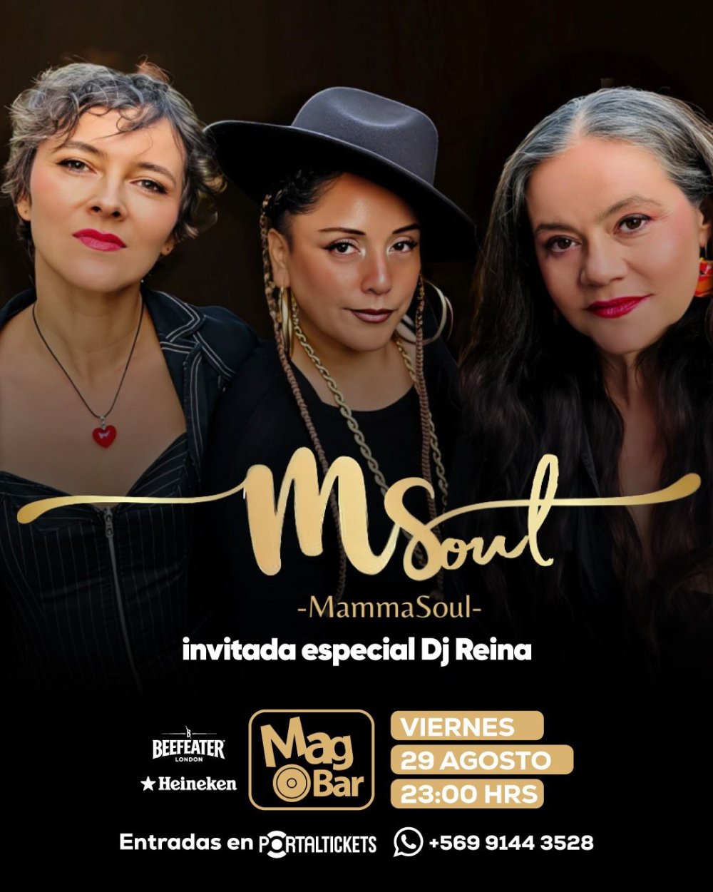 Flyer MAMMA SOUL EN MAGBAR, CHILLÁN