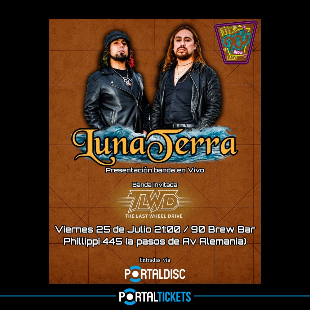 Flyer LUNATERRA EN 90S BAR, TEMUCO