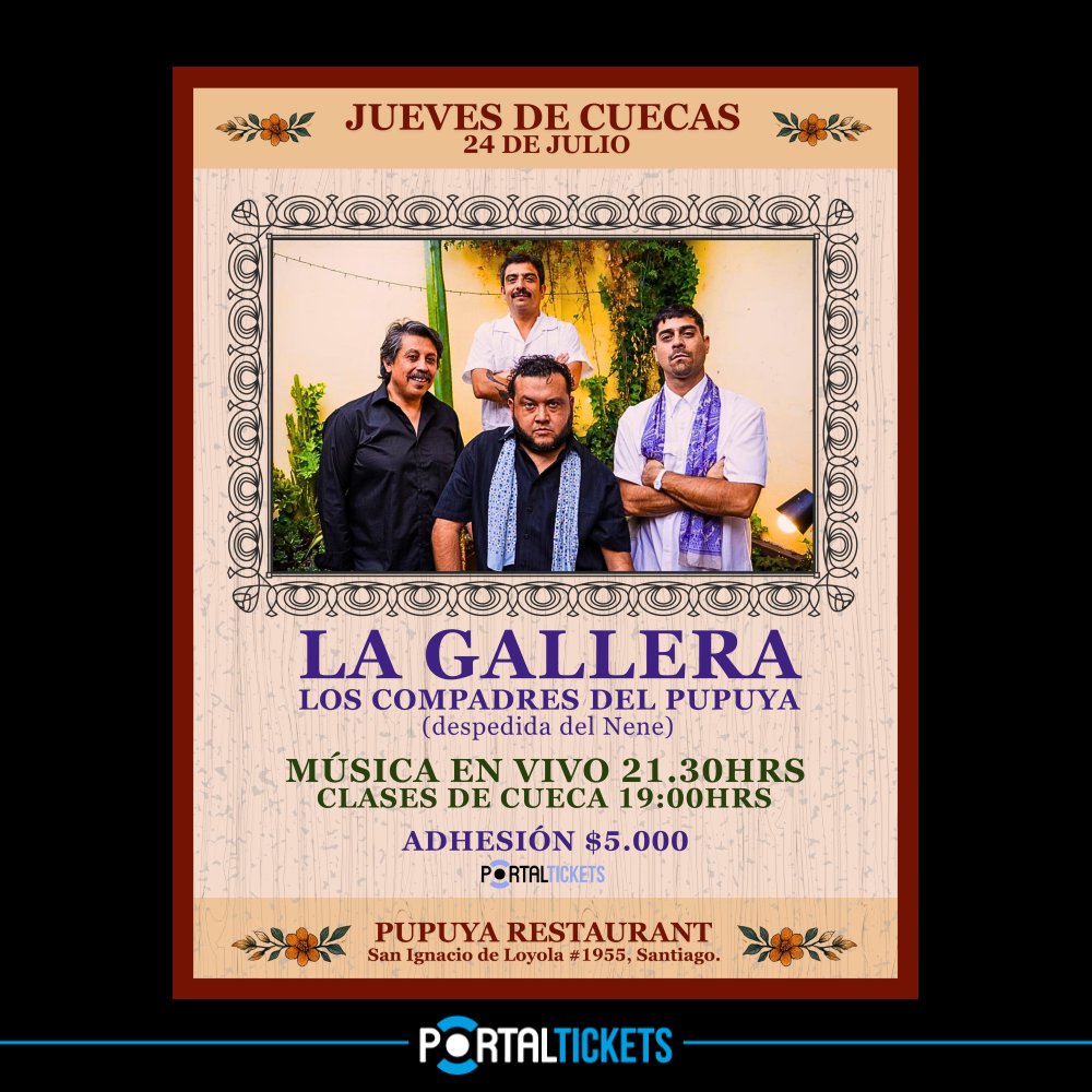 Flyer LA GALLERA EN PUPUYA RESTAURANT