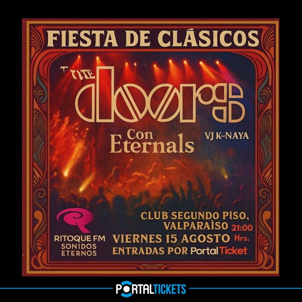 Flyer FIESTA RADIO RITOQUE EN CLUB SEGUNDO PISO, VALPARAÍSO