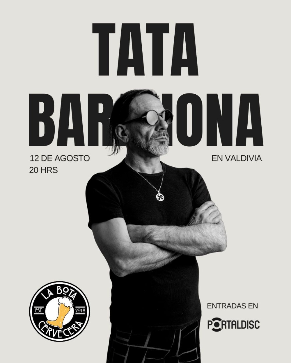 Flyer TATA BARAHONA SOLISTA EN VALDIVIA