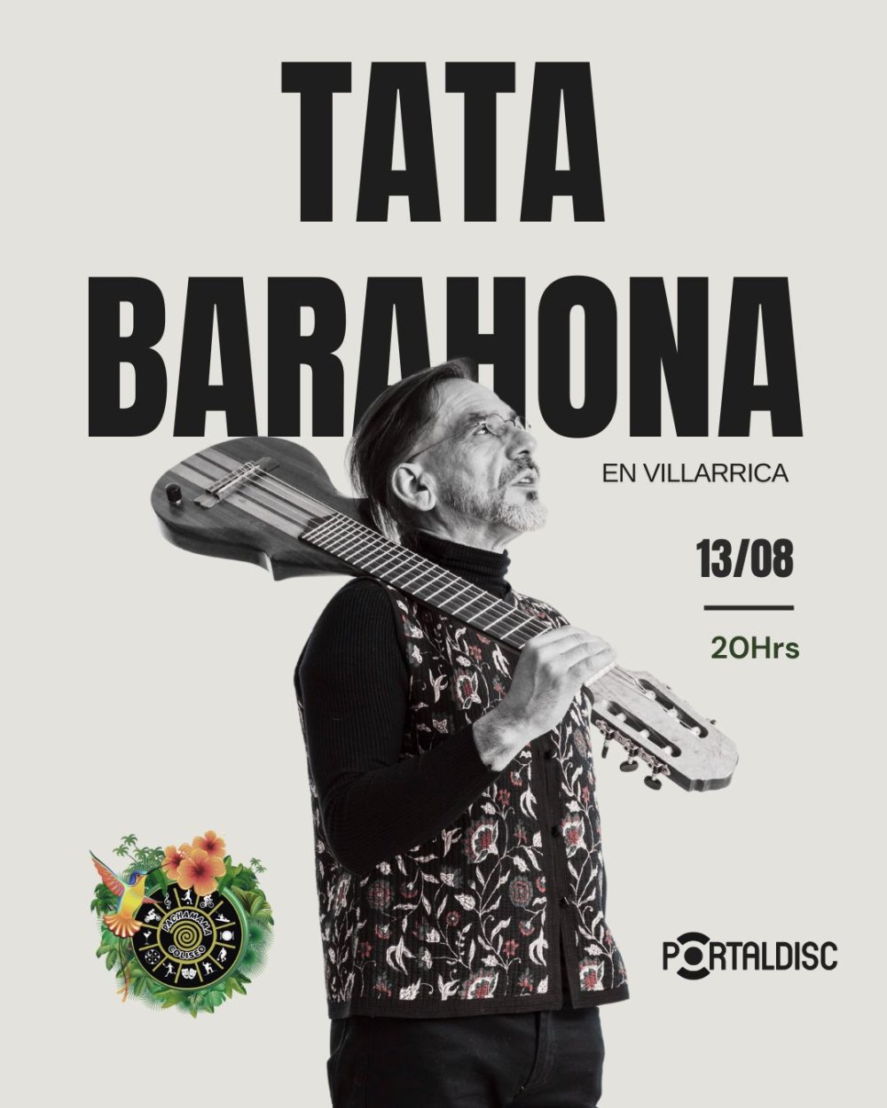 Flyer TATA BARAHONA SOLISTA EN VILLARRICA