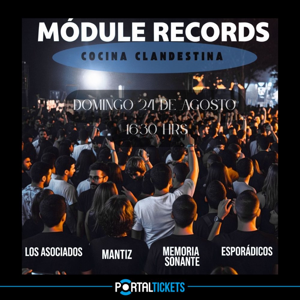Flyer FESTIVAL MÓDULE RECORDS EN COCINA CLANDESTINA