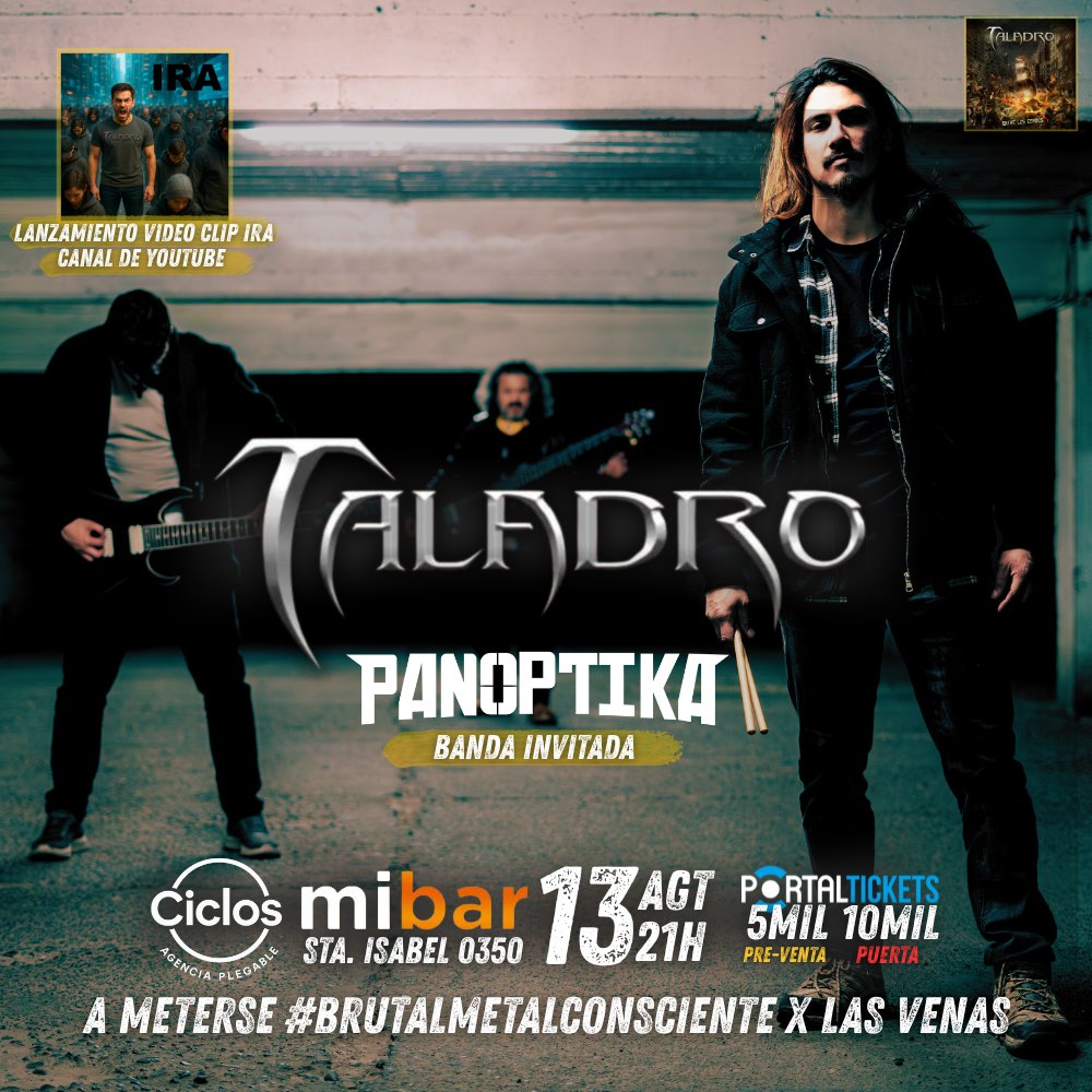 Flyer TALADRO + PANOPTIKA EN MIBAR
