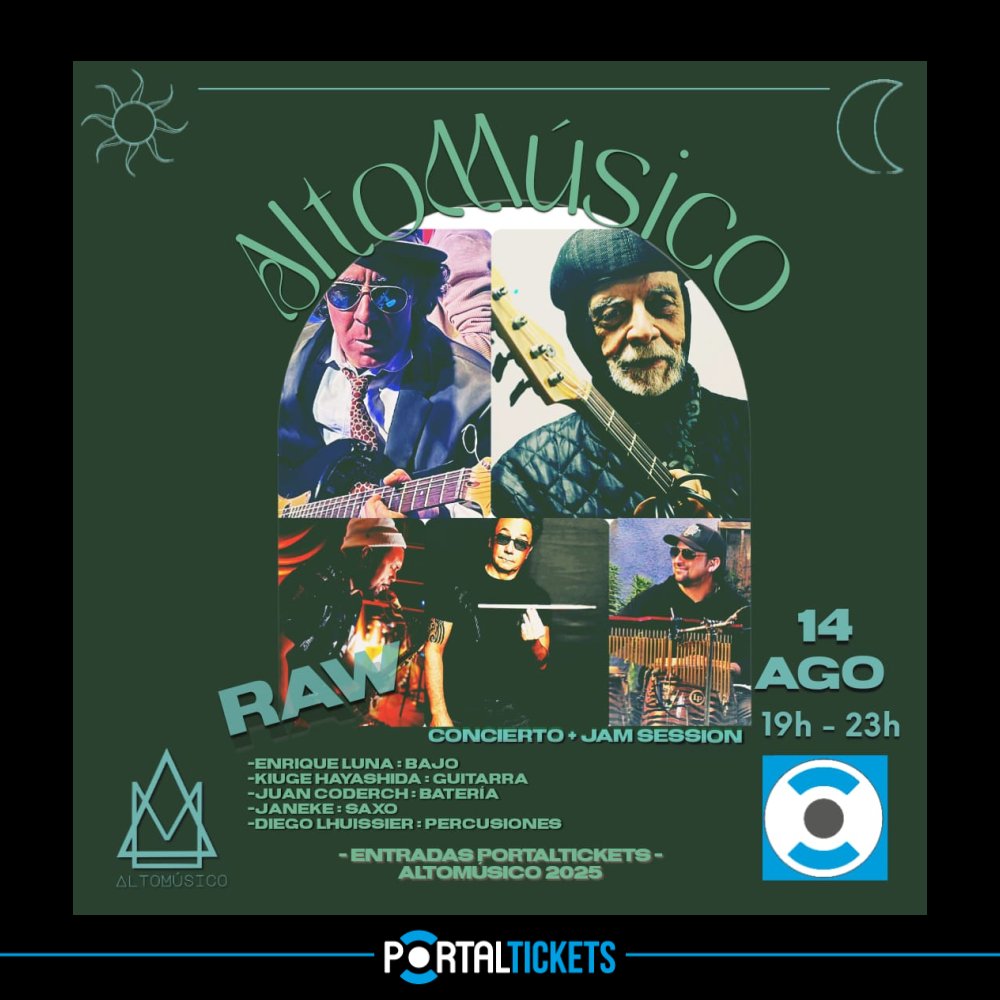 Flyer Evento RAW EN ALTOMUSICO