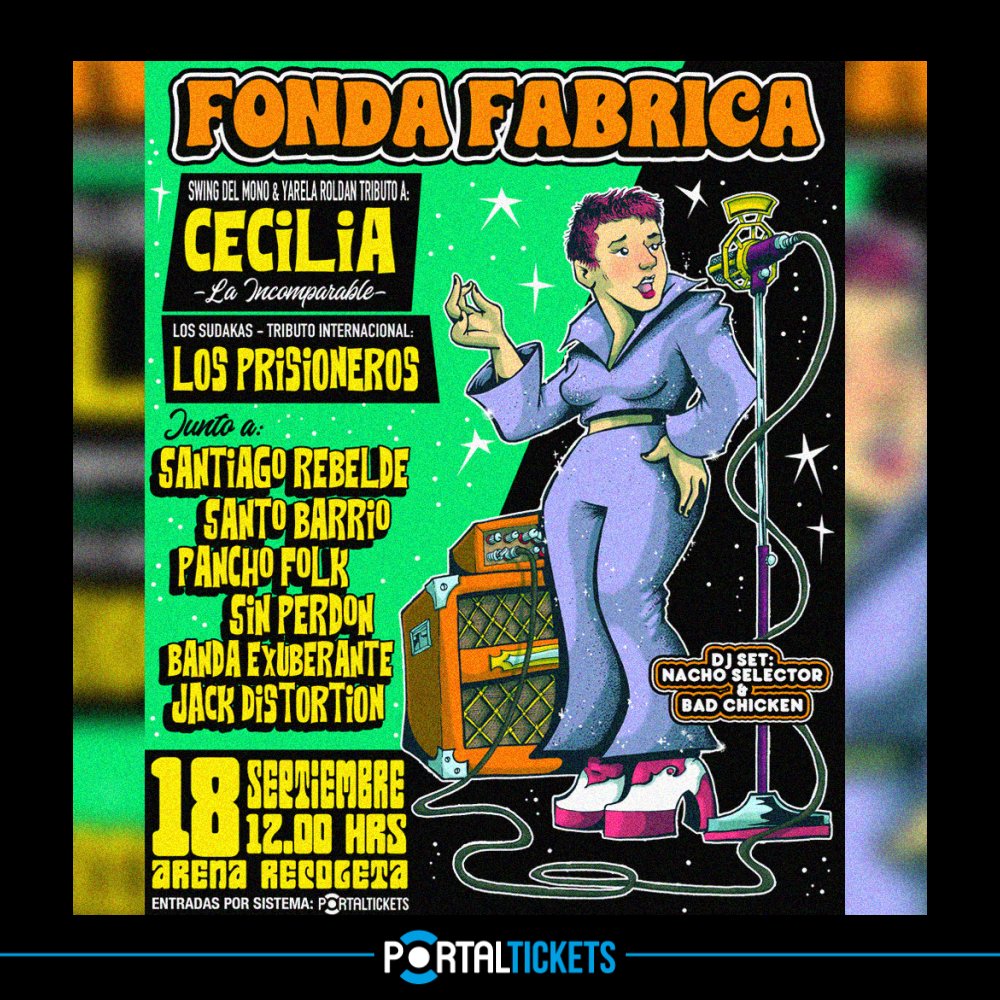 Flyer FONDA FÁBRICA 2025 - 18 SEPTIEMBRE - ARENA RECOLETA
