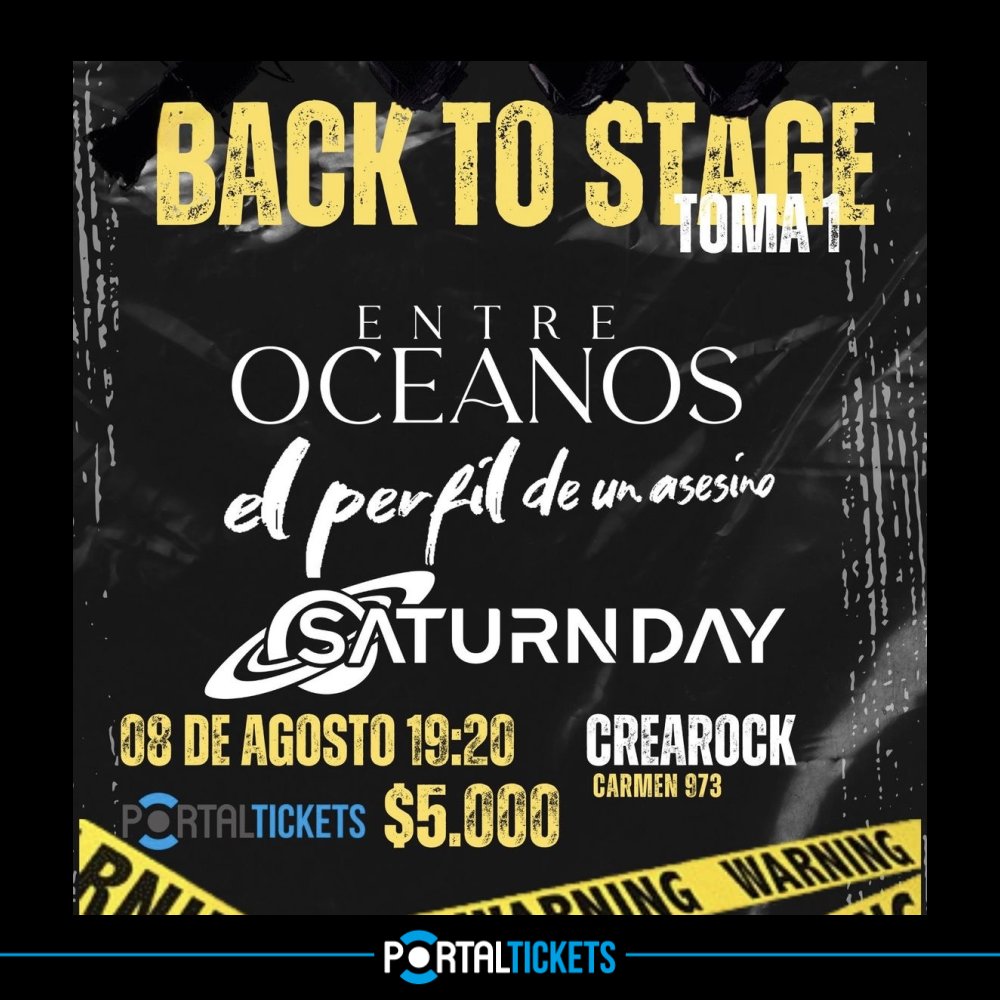 Flyer BACK TO STAGE EN CREAROCK