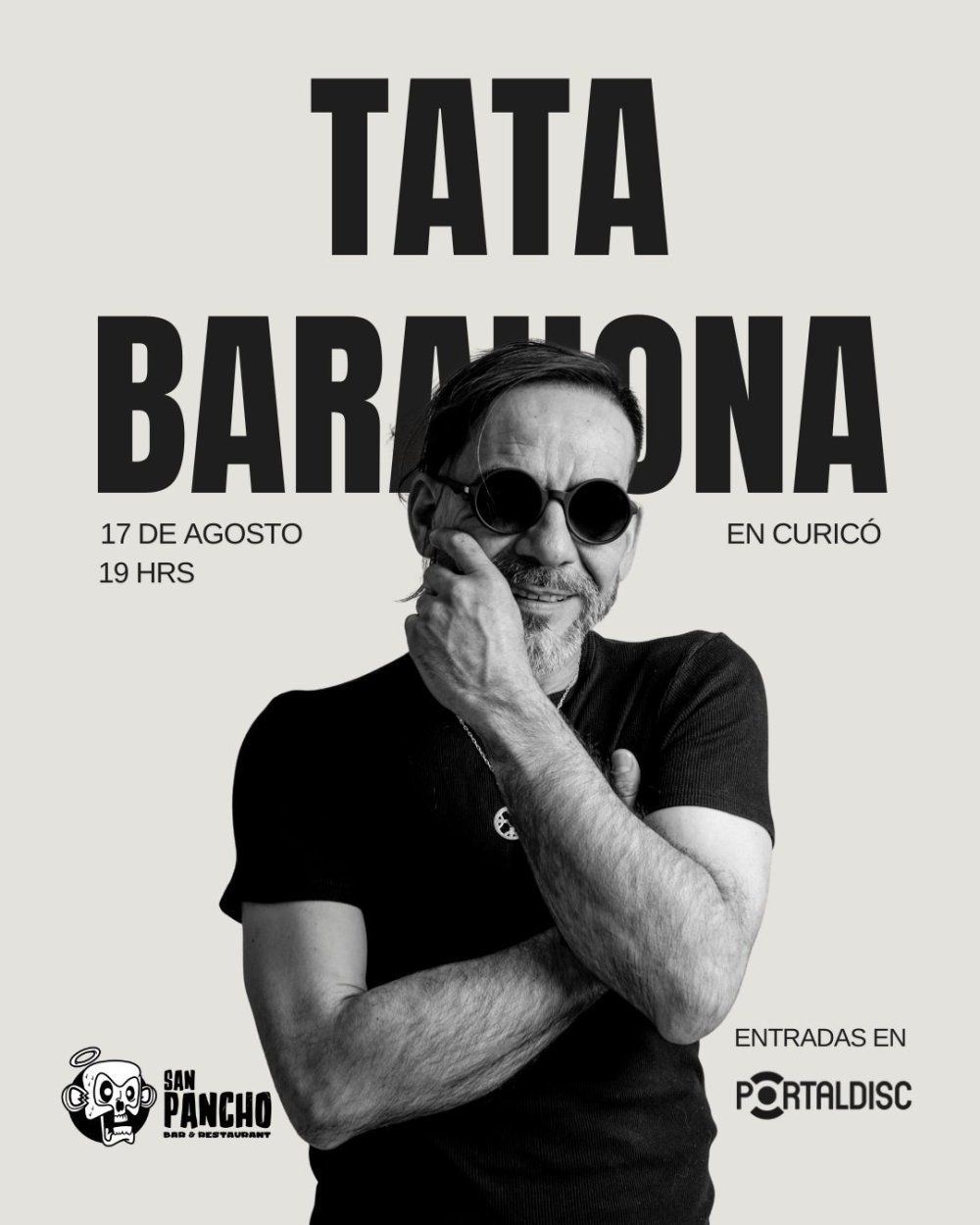 Flyer TATA BARAHONA SOLISTA EN CURICÓ