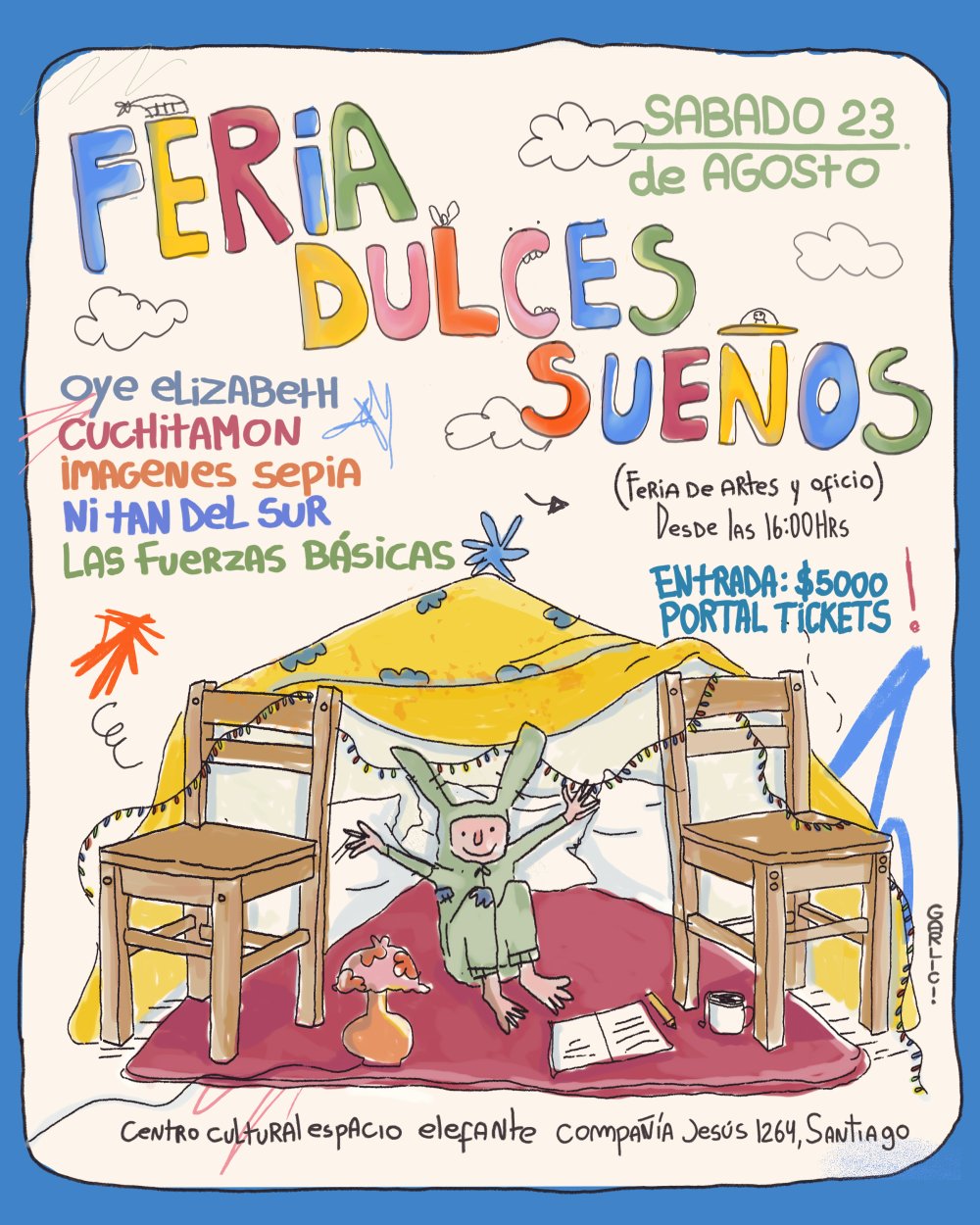 Flyer FERIA DULCES SUEÑOS EN ESPACIO ELEFANTE