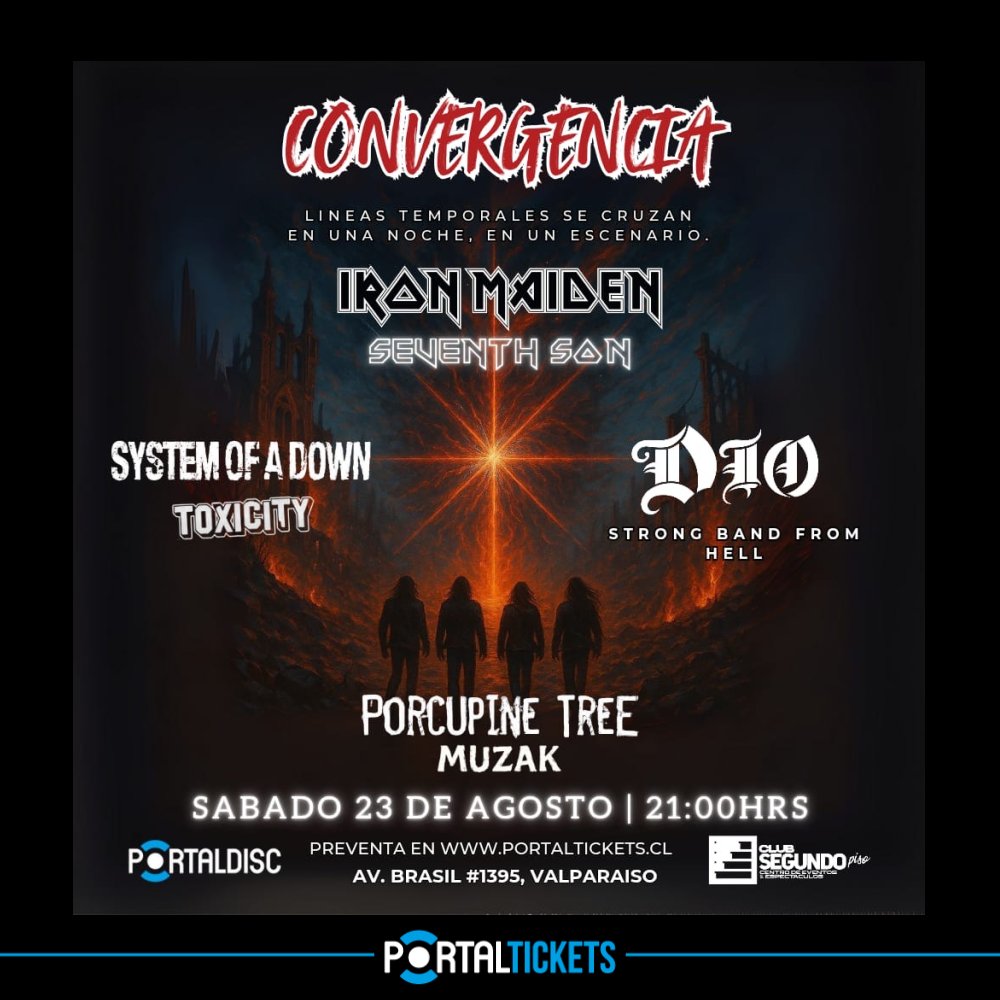 Flyer CONVERGENCIA EN CLUB SEGUNDO PISO, VALPARAÍSO