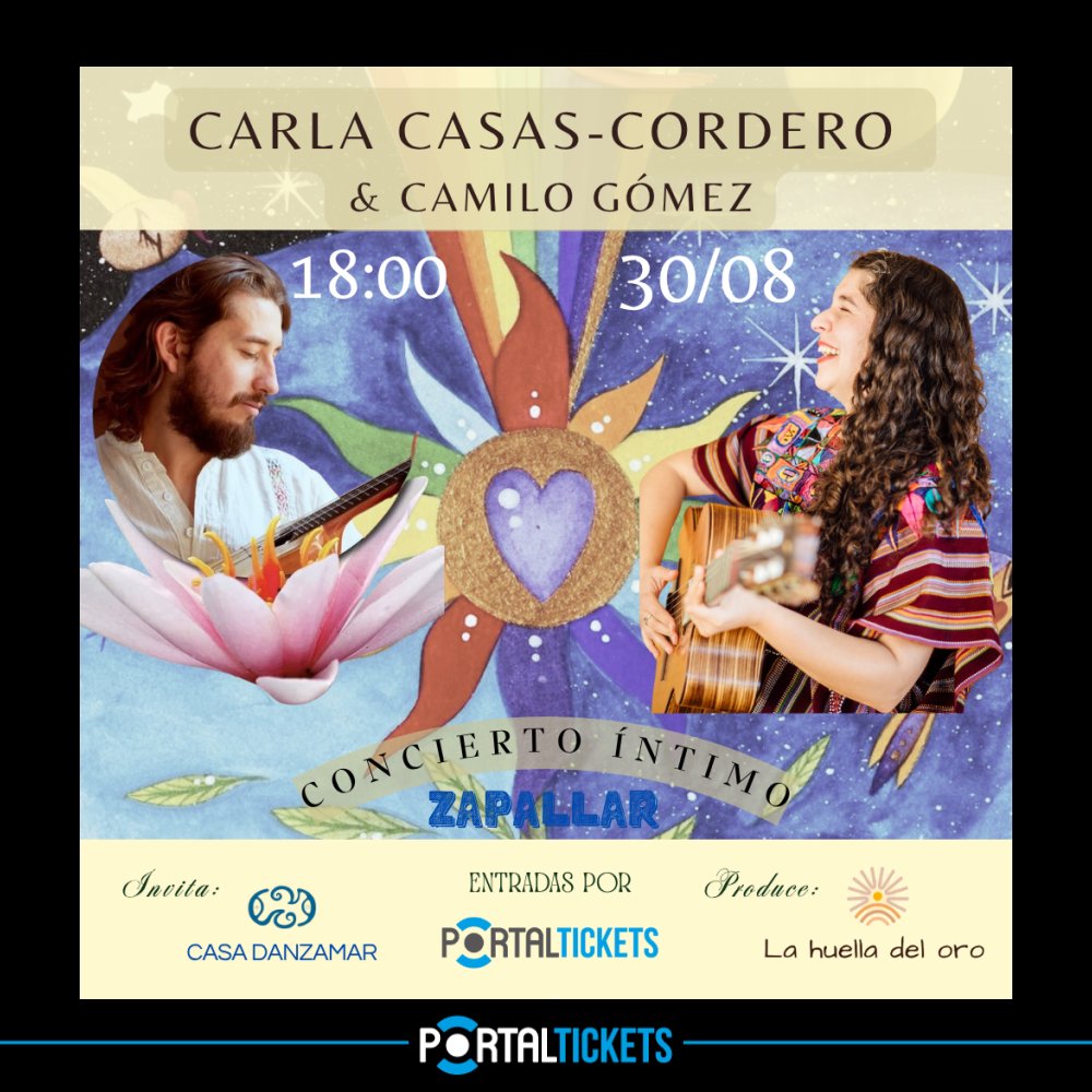 Flyer CARLA CASAS-CORDERO Y CAMILO GOMEZ EN DANZAMAR, ZAPALLAR