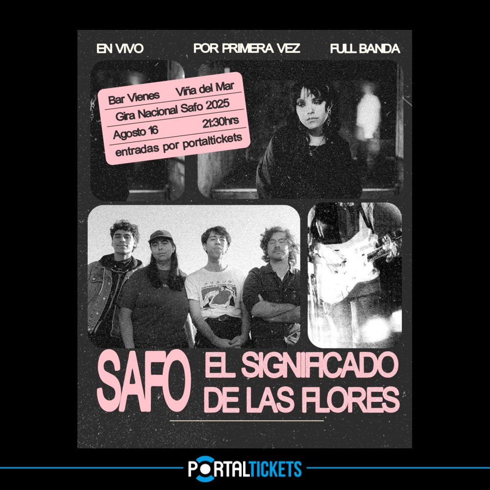 Flyer SAFO + EL SIGNIFICADO DE LAS FLORES EN BAR VIENÉS, VIÑA DEL MAR
